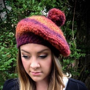 Tam Mohair Hat with Pom Pom